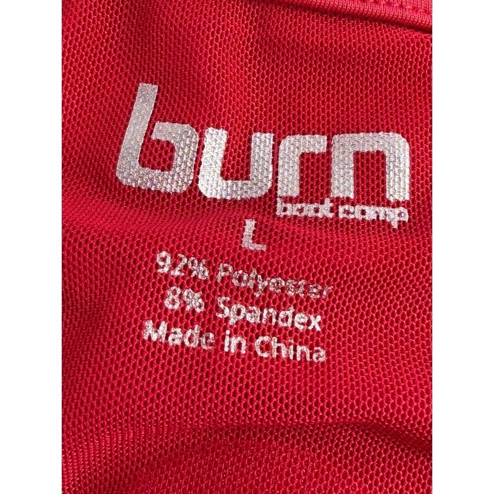 Burn Boot Camp Tank Top Womens Large Mesh Muscle Winterberry Pink Activewear - Picture 7 of 7